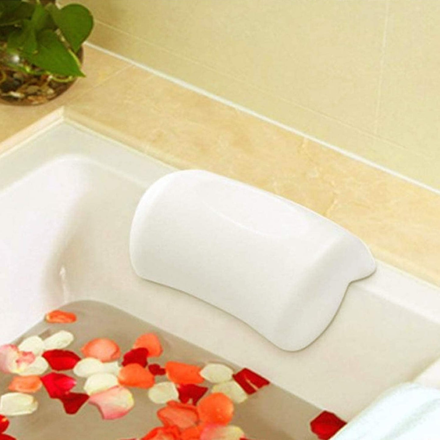 CozySoak Bath Cushion - Soft, Supportive Neck and Headrest for Bathtubs, Waterproof & Quick-Drying