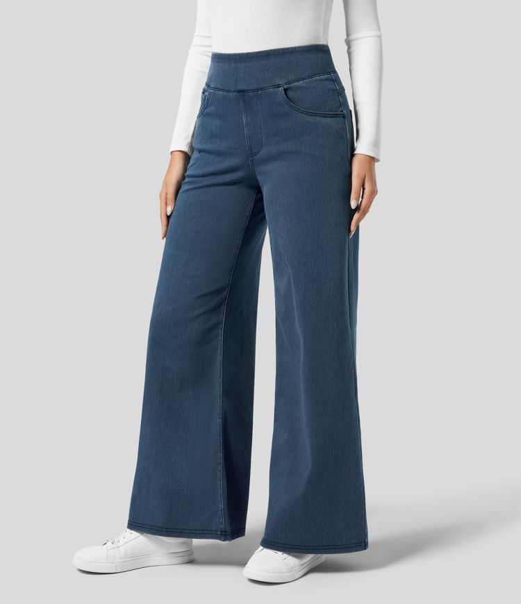 LIVAA | Women's High-Waisted Elastic Trousers