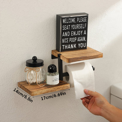 TissueLedge | Vertical Wooden Napkin Holder - Space-Saving Organizer for Kitchen and Bathroom