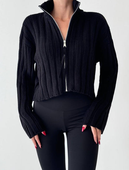 LIV | Women's Knitted Zip-Up Cardigan