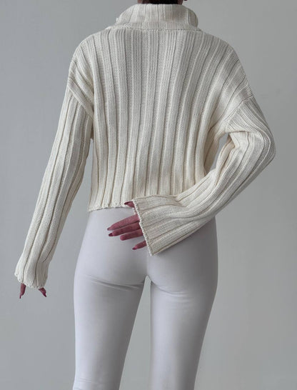 LIV | Women's Knitted Zip-Up Cardigan