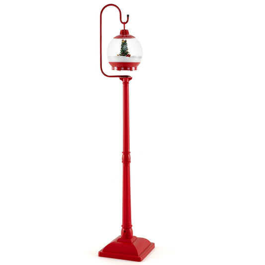 Sound-Activated Snow Globe Christmas Street Lantern
