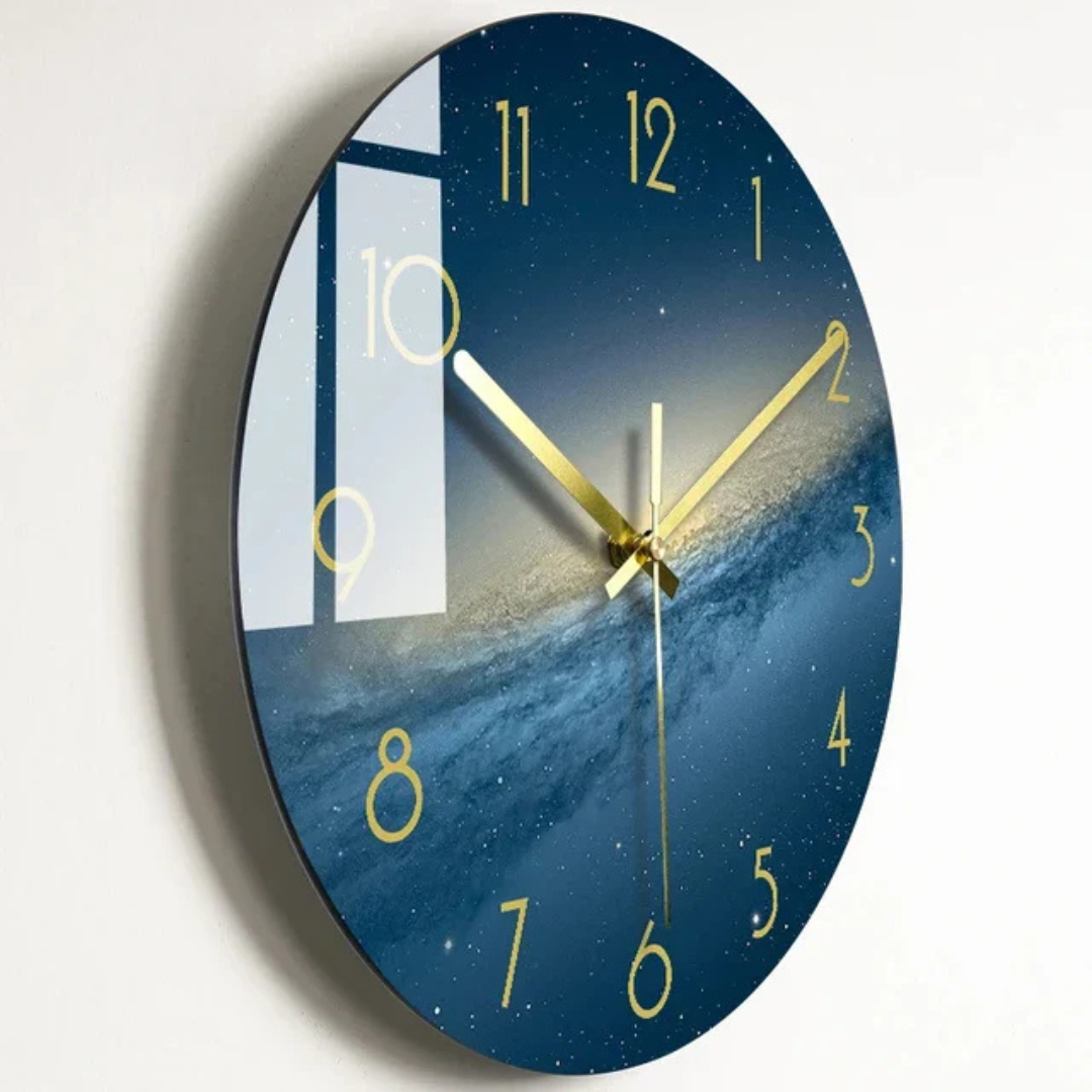 Luxorix Elegant Oversized Glass Wall Clock