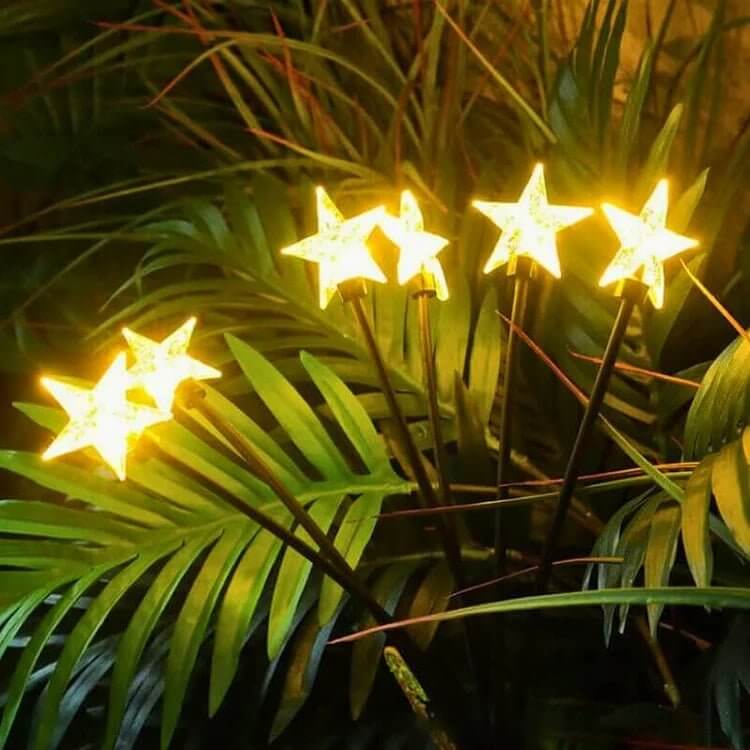 Solar-Powered LED Butterfly String Lights
