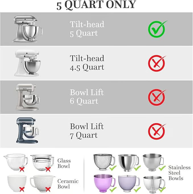 Silicone Stand Mixer Insert — Easy and Mess-Free Baking