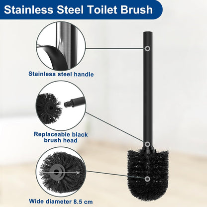 TidyTower | Stylish Toilet Paper Holder and Brush Set - Perfect for a Contemporary Bathroom!