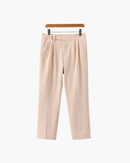Elevated High-Waisted Parisian Trousers