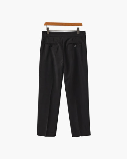 Elevated High-Waisted Parisian Trousers