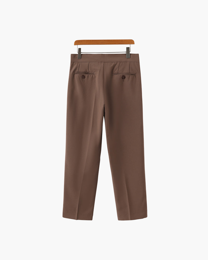 Elevated High-Waisted Parisian Trousers