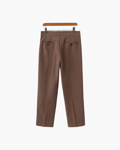 Elevated High-Waisted Parisian Trousers