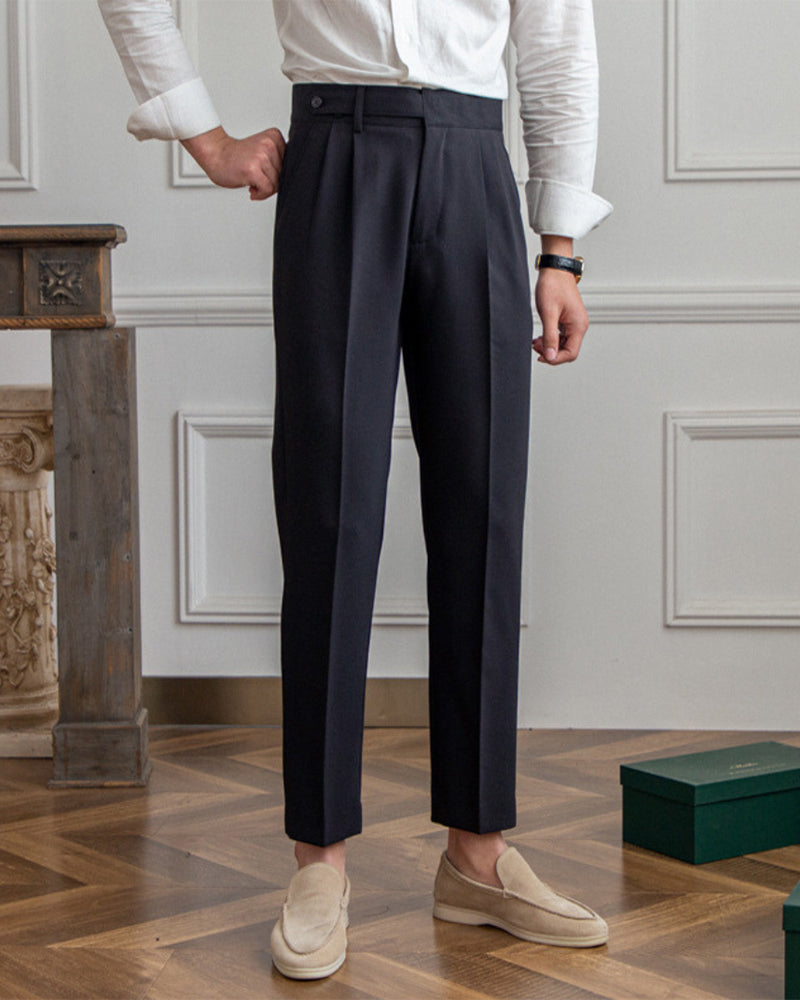 Elevated High-Waisted Parisian Trousers