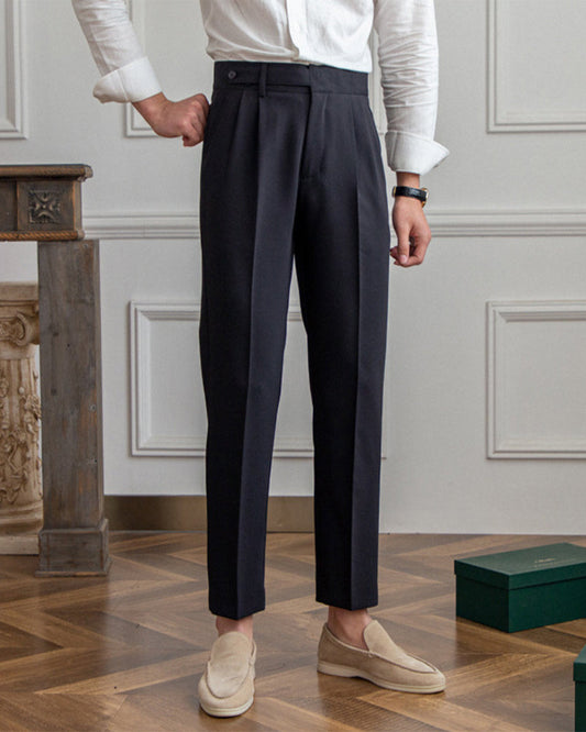 Elevated High-Waisted Parisian Trousers