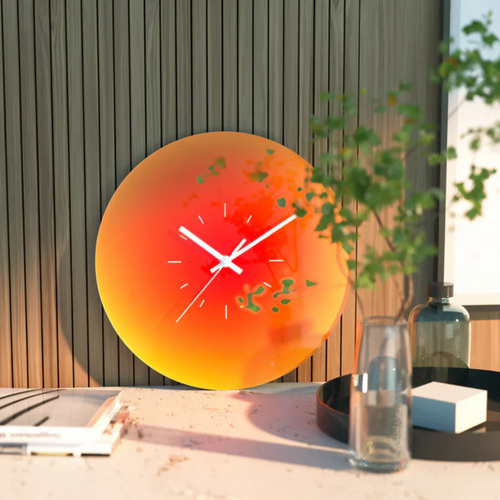Contemporary Glass Wall Clock for Elegant Decor
