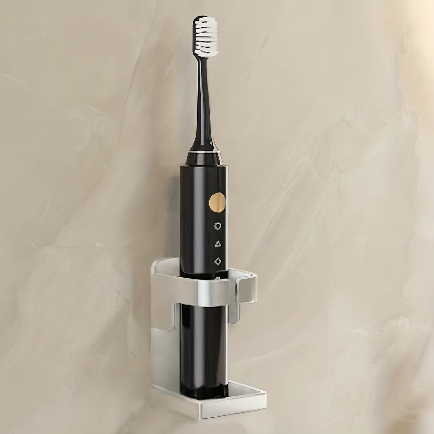 GripRack | Wall-Mounted Electric Toothbrush Holder - Bathroom Organizer for Toothbrush Storage