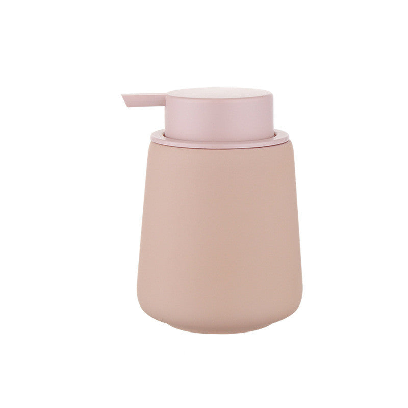 LuxeLather | Chic Ceramic Soap Dispenser - Scandinavian-Inspired Bathroom Essential