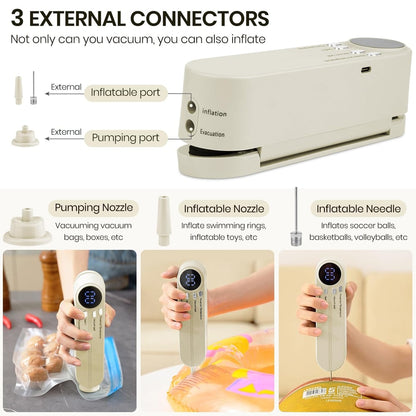 Cordless Vacuum Sealer – Extend Food Freshness for Up to 5 Times Longer