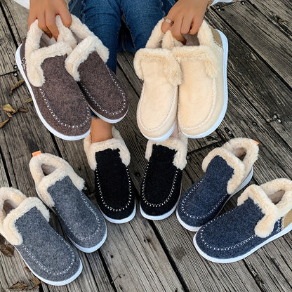 Women's Plush Interior Cozy Winter Slippers with Anti-Slip Sole