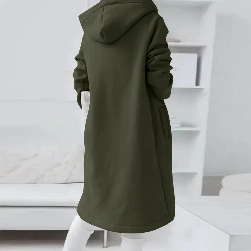 WW | Hooded Zip-Up Long Jacket