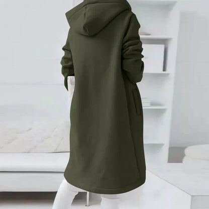 WW | Hooded Zip-Up Long Jacket
