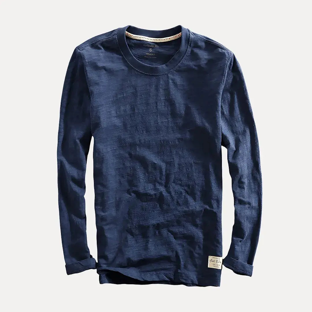 Axel Long Sleeve Cotton Button-Up
