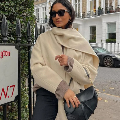 Elara Luxurious Oversized Wool Coat - Ultimate Comfort