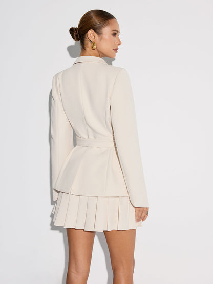 Reese | Tailored Blazer with Belted Cinched Waist