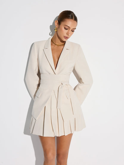 Reese | Tailored Blazer with Belted Cinched Waist