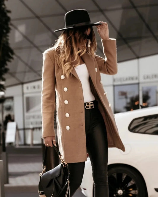 Women's Slim Fit Double-Breasted Blazer