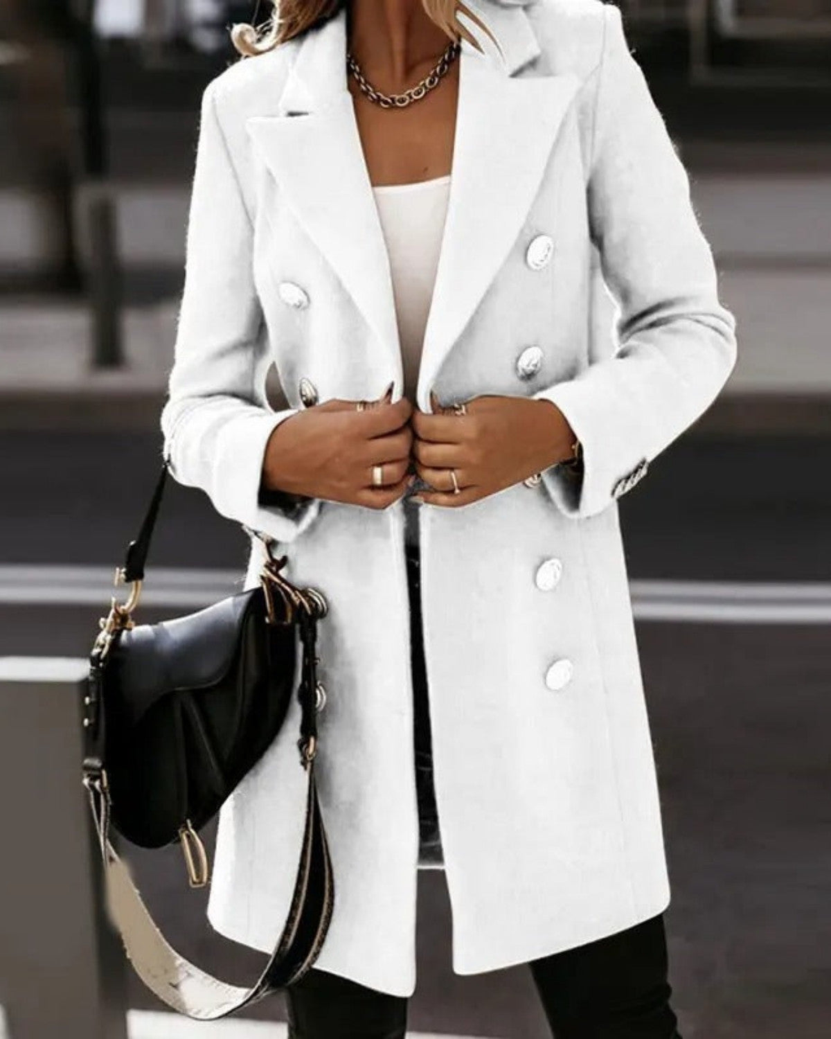 Women's Slim Fit Double-Breasted Blazer