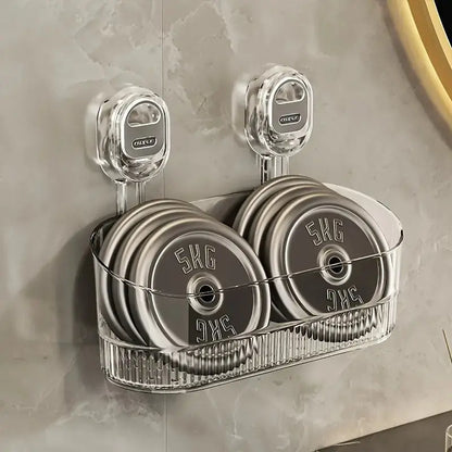 ElaraBox | High-Capacity Wall Storage Box with Suction Cup - No Drilling Required