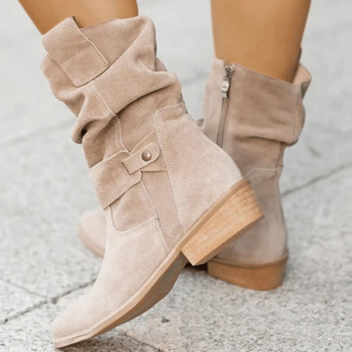 Women's Brown Suede Ankle Boots – Stylish and Comfortable Everyday Footwear