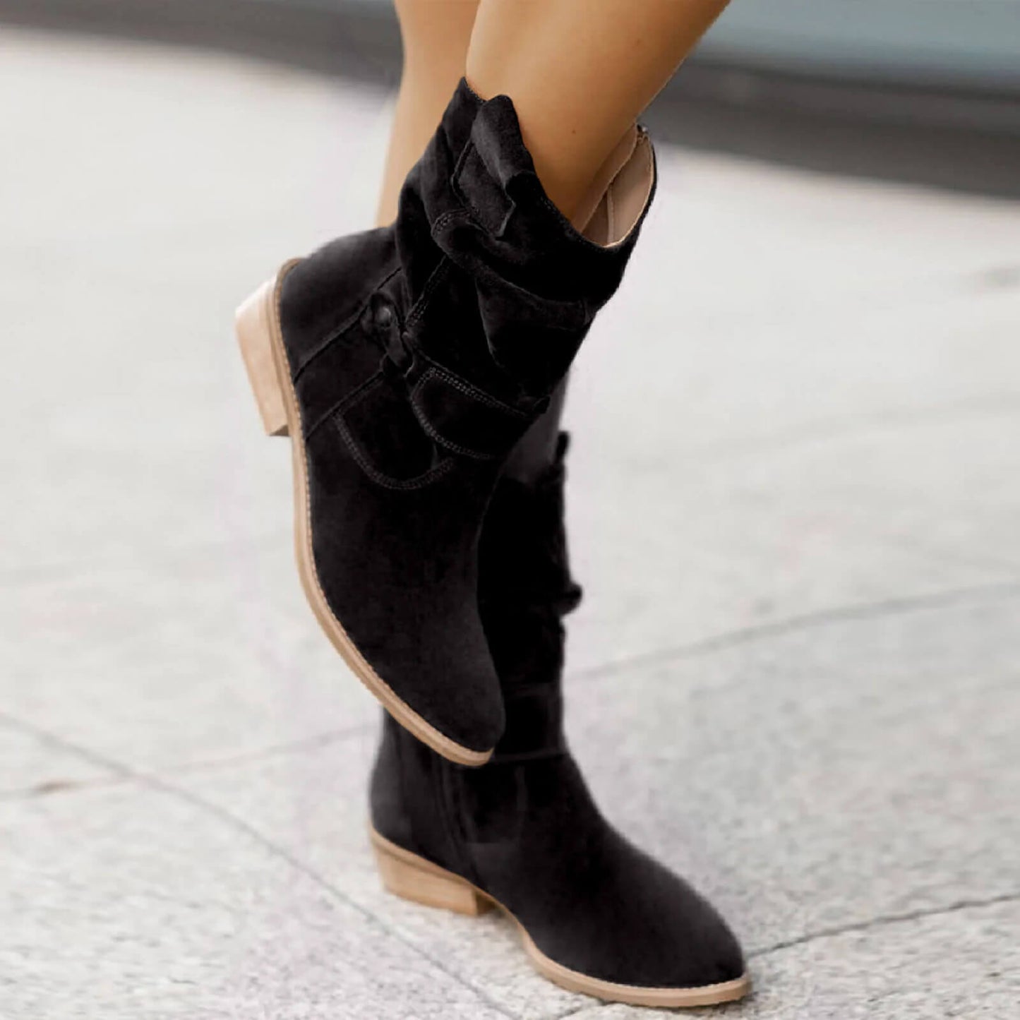 Women's Brown Suede Ankle Boots – Stylish and Comfortable Everyday Footwear