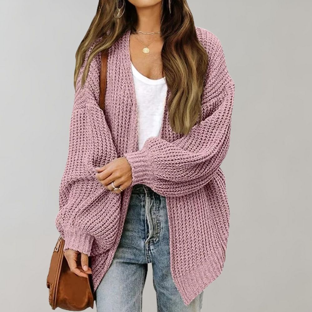 Women’s Cozy Knit Cardigan with Relaxed Fit