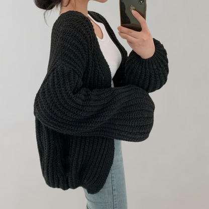 LARA PL. - Women's Long Sleeve Knit Cardigan