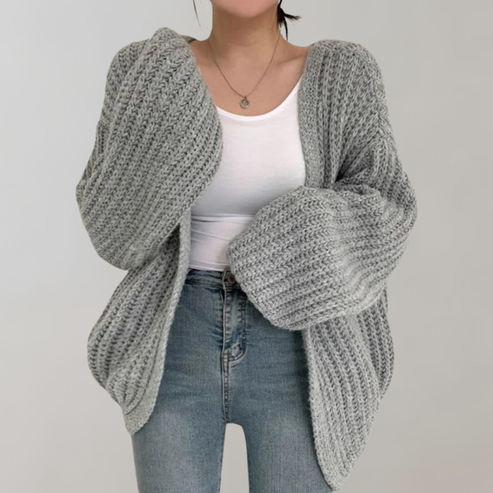 LARA PL. - Women's Long Sleeve Knit Cardigan