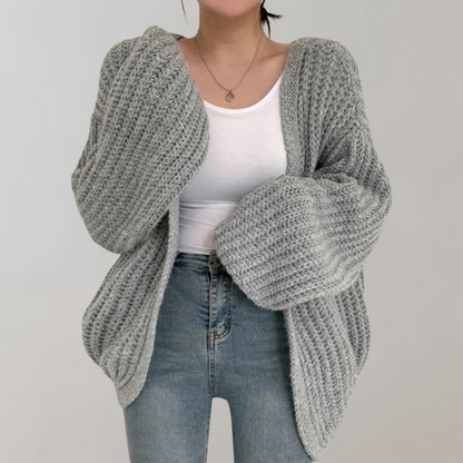 LARA PL. - Women's Long Sleeve Knit Cardigan