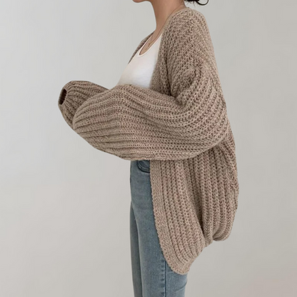 LARA PL. - Women's Long Sleeve Knit Cardigan
