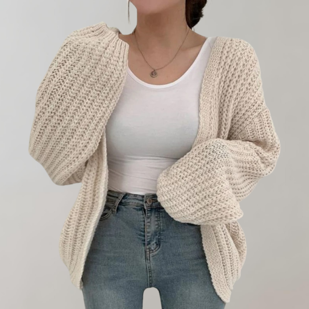 LARA PL. - Women's Long Sleeve Knit Cardigan