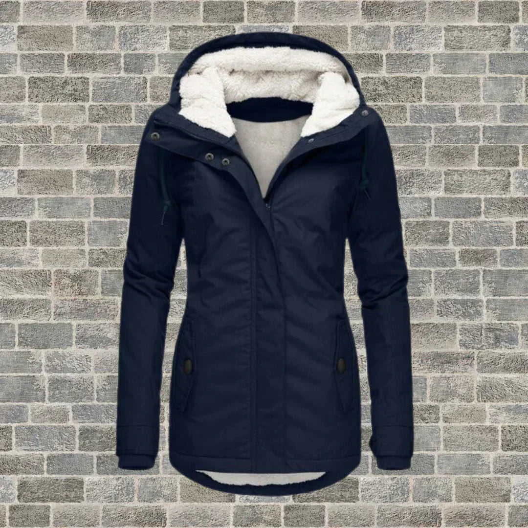 Chic Hooded Coat for Autumn and Winter Wear