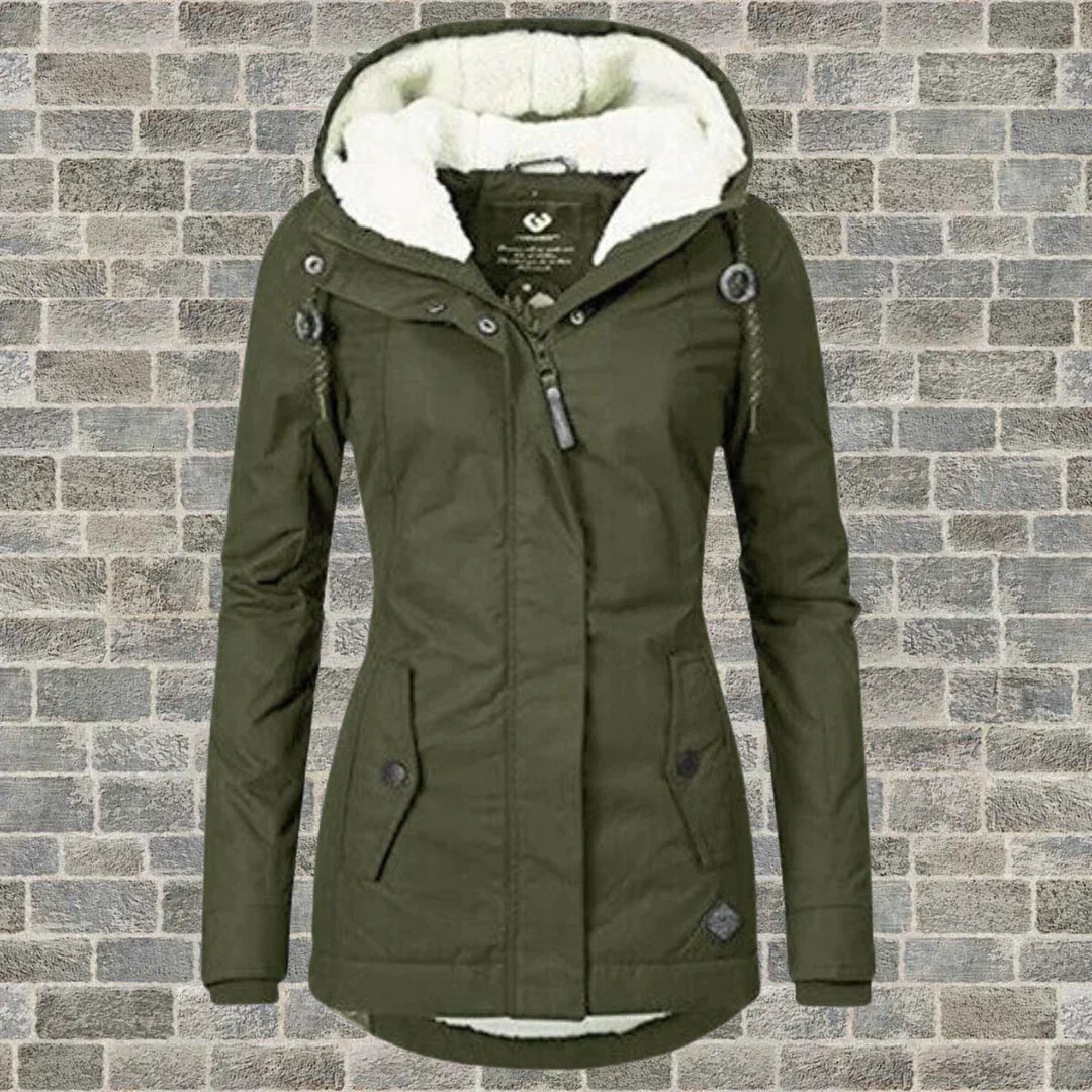 Chic Hooded Coat for Autumn and Winter Wear
