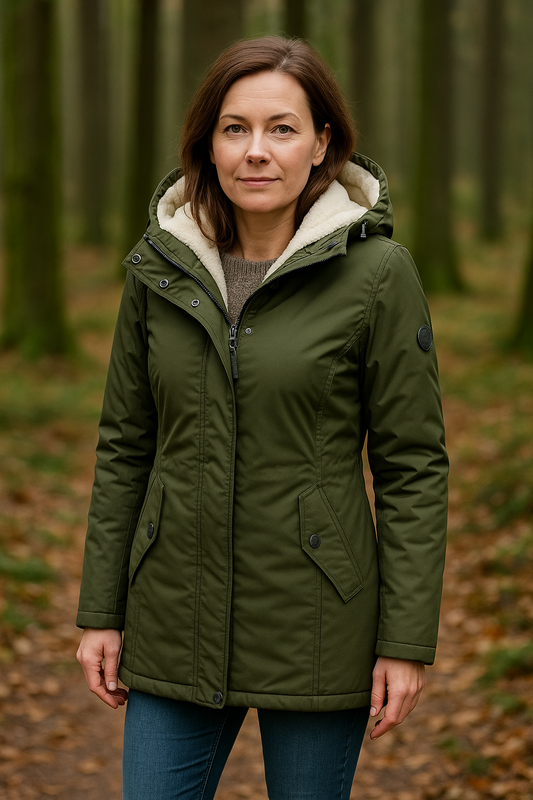 Chic Hooded Coat for Autumn and Winter Wear