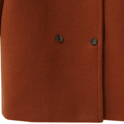 Women's Double-Breasted Long Wool Coat – Ideal for Fall