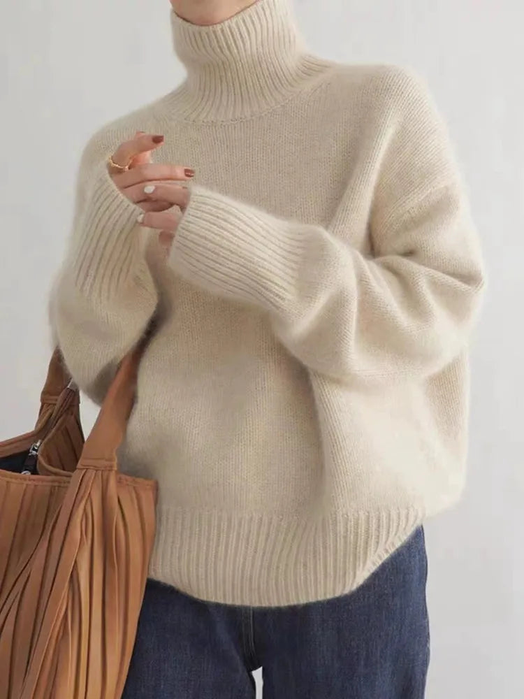 LEVA | Women's Cozy Knit Turtleneck Sweater
