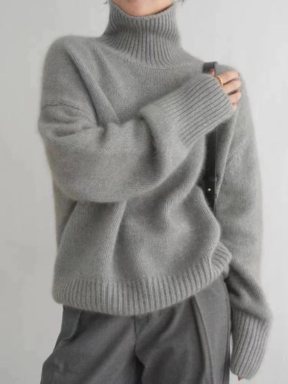 Avelien | Soft Wool Blend Cozy Turtleneck Sweater