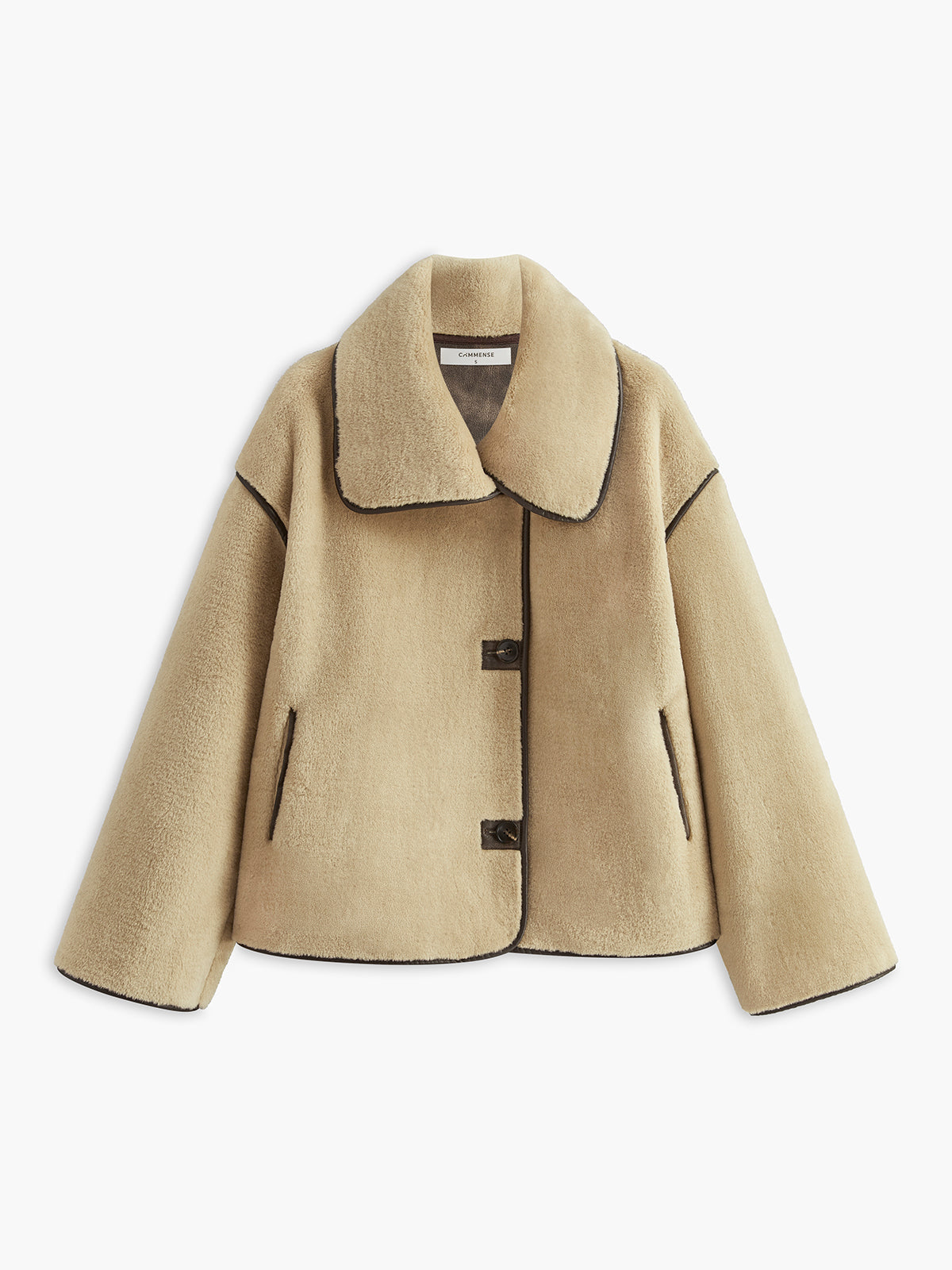 Angelica | Minky Coat with Contrast Piping