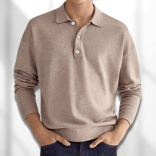 LEON - Men's Polo Knit Sweater