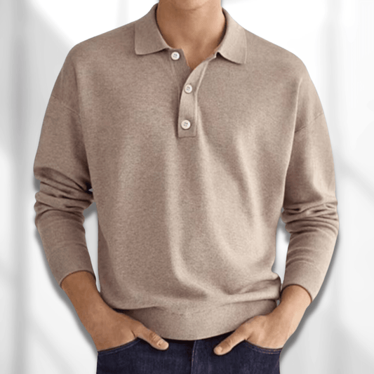 LEON - Men's Polo Knit Sweater