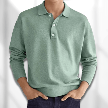 LEON - Men's Polo Knit Sweater