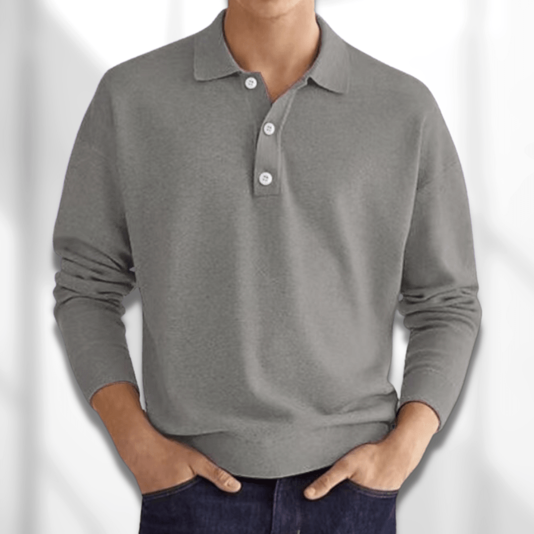 LEON - Men's Polo Knit Sweater
