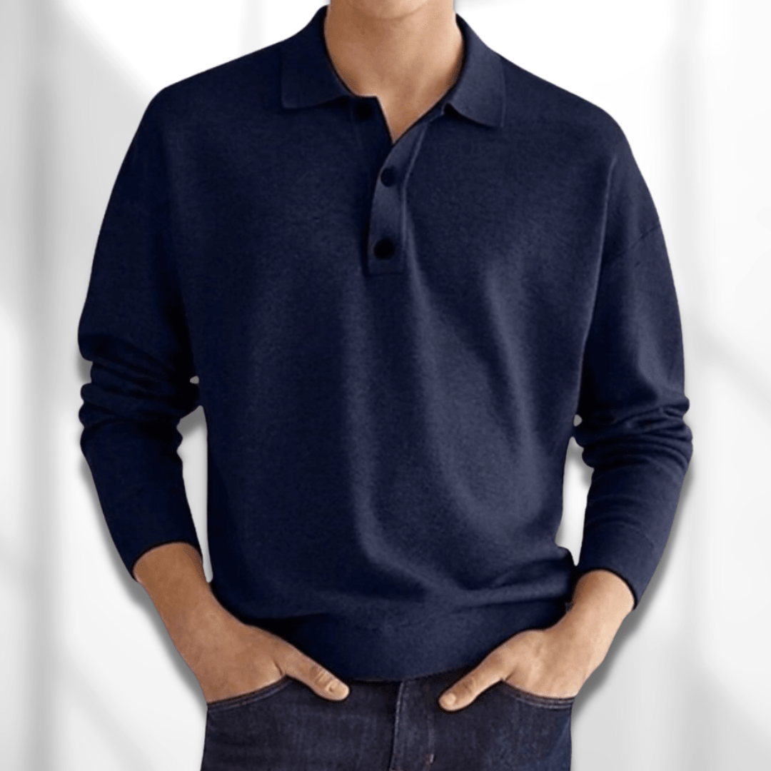 LEON - Men's Polo Knit Sweater